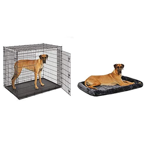 כלוב לכלב — MidWest Homes for Pets XXL Giant Dog Crate w/ Matching Crate Bed