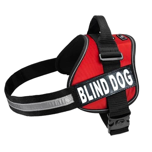 רתמה לכלב — Doggie Stylz Blind Dog Harness - No Pull, No Escape Adjustable Service Dog Vest 