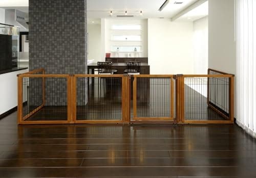 שער בטיחות לכלב — Richell 3-in-1 Convertible Elite Pet Gate, 6-Panel