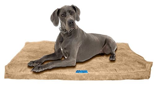 מיטה לכלב גדול — Shredded Memory Foam Orthopedic Dog Bed With Washable Cover and Water Resistant 