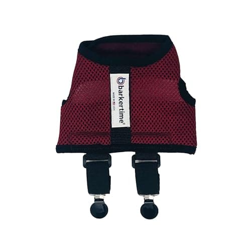 חיתול לכלב — Dog Diaper Suspender Harness - Burgundy Mesh Diaper Suspender Harness to Keep Do