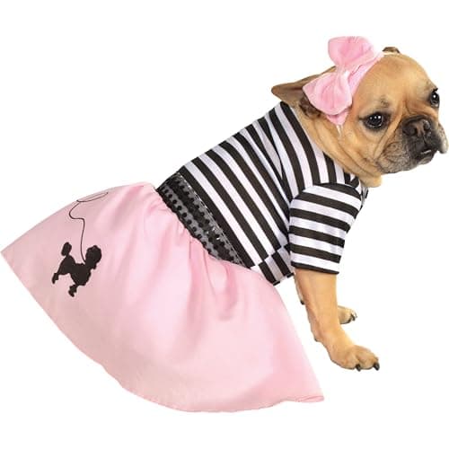 תחפושת לכלב — Rubies Fifties Girl Pet Costume for Dogs or Cats, Medium