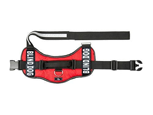 רתמה לכלב — Doggie Stylz Blind Dog Harness - No Pull, No Escape Adjustable Service Dog Vest 