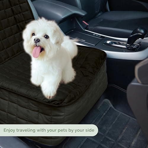 כיסוי רכב לכלב — Elegant Comfort Premium Pet Car Seat Cover for Front Seat, Luxury Microfiber Car