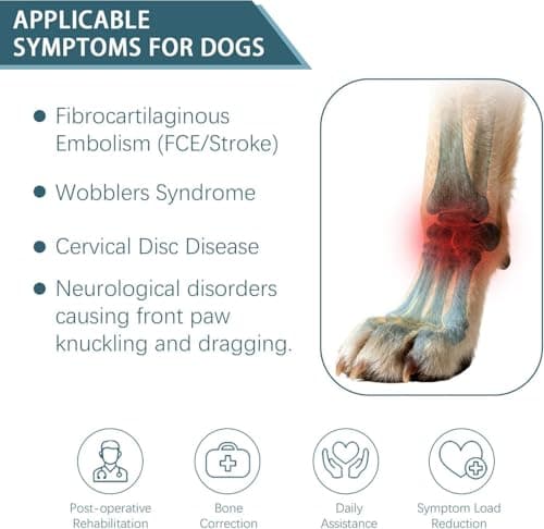 נעליים לכלב — Dog Booties for Winter and Paw Protectors, Dog Brace for Acl Tear, Lift Toes for