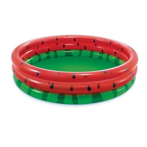 בריכה לכלב — Intex 66-Inch Round Inflatable Outdoor Kids Swimming and Wading Watermelon Pool 