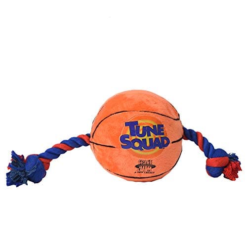 צעצוע חבל/כדור לכלב — LOONEY TUNES Space Jam 2: Basketball Rope Pull Dog Toy | Fun and Cute Dog Toy Of