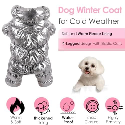 מעיל לכלב — AOFITEE Dog Coat, Dog Winter Jacket, Fullbody Dogs Winter Coat Snowsuit, Waterpr