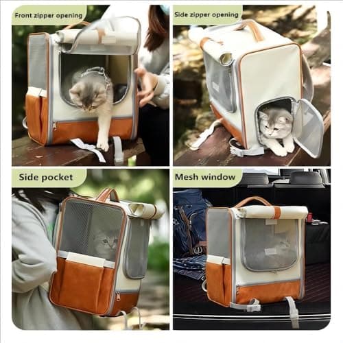 נשאית/תיק לכלב — Cat Backpack Carrier for Cats, Dogs and Small Animals, Transparent Ventilated Fo