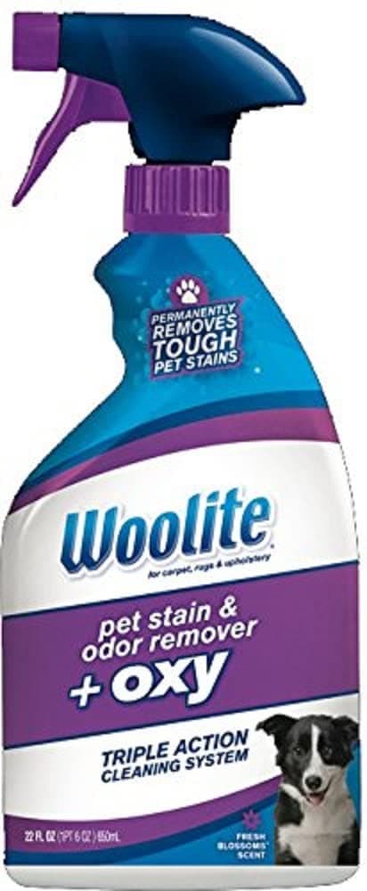 מוצר ניקיון לכלב — Woolite Pet Stain & Odor Remover + Oxygen Trigger, 22 Ounces, 0890