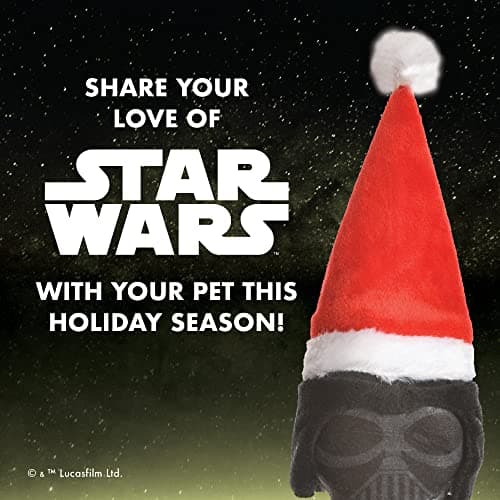 צעצוע פלאש לכלב — STAR WARS for Pets Dog Toy Darth Vader Toy for Holidays | Santa Darth Vader Dog 