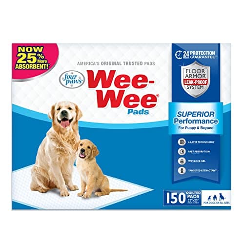 פד לכלב — Four Paws Wee-Wee Superior Performance Unscented Pee Pads for Dogs & Puppies, Qu