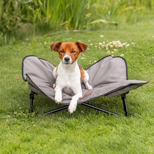 מיטה לכלב קטן — Trixie Camping Cot for Small Dogs up to 35 lb, Elevated Pet Travel Bed 27.2" x 2