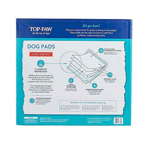 פד לכלב — TOP PAW New & Improved Ultra Giant Dog Puppy Pads, 5 Layers of Leak Protection |