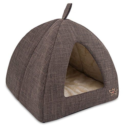 מיטה לכלב קטן — Best Pet Supplies Cat Bed for Indoor Cat, Domed Tent House with Removable Pillow