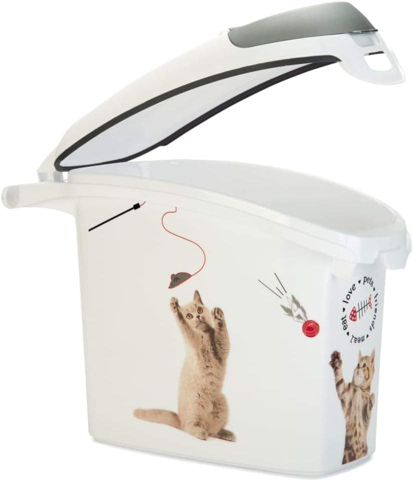 מיכל אחסון מזון לכלב — Curver Dog Food Container – 6 kg/15 L – Airtight Odour-Proof Storage for Cats – 