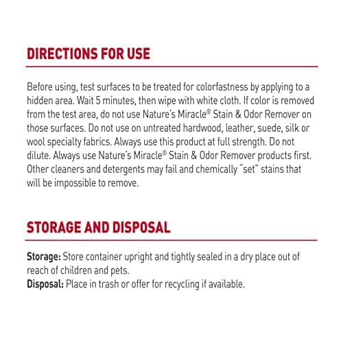 מוצר ניקיון לכלב — Nature's Miracle® Stain & Odor Remover, Tough on Dog Urine, Feces, Vomit, Drool 