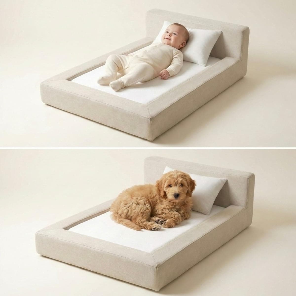 מיטה לכלב קטן — Mini Cloud Bed - Removable and Washable Covers - Toddler Bab