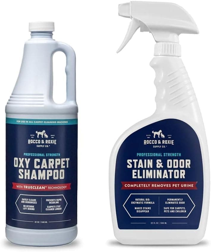 מוצר ניקיון לכלב — Rocco & Roxie Pet Stain & Odor Carpet Cleaning Bundle