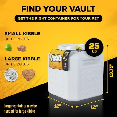 מיכל מזון לכלב — Gamma2 Vittles Vault Pet Food Storage Containers - Sealed Dog and Cat Food Stora