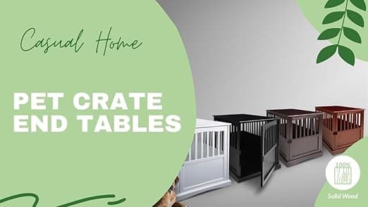 כלוב לכלב — Casual Home Wooden Decorative Indoor Kennel Dog Crate End Table Night Stand Furn