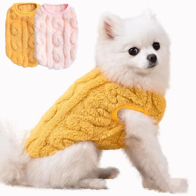 בגדים לכלב — 2 Pack Winter Puppy Dog Sweater Chihuahua Dog Clothes for Dogs Sweater Cat Appar