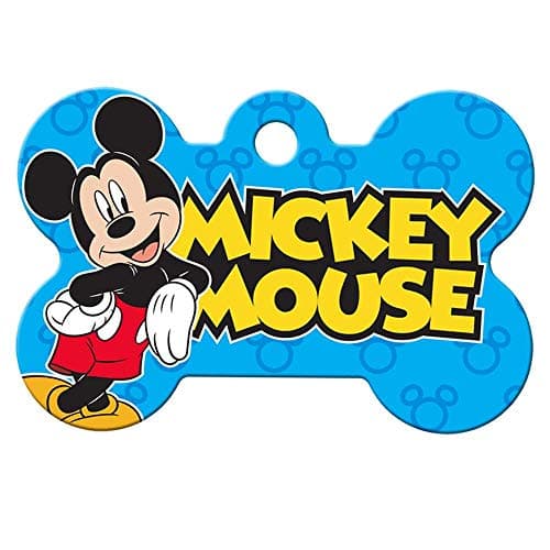תג שם לכלב — GoTags Mickey Mouse and Minnie Mouse Pet ID Tags, Disney Dog Tags for Dogs and C