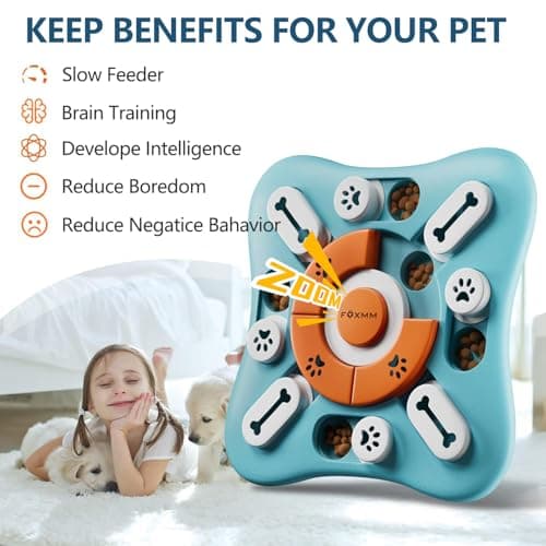 צעצוע חשיבה לכלב — Interactive Dog Treat Puzzle Toys for IQ Training & Mental Stimulating,Fun Slow 