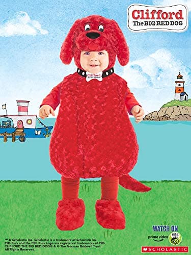 תחפושת לכלב — Underwraps Toddler's Clifford The Big Red Dog Costume Belly Babies