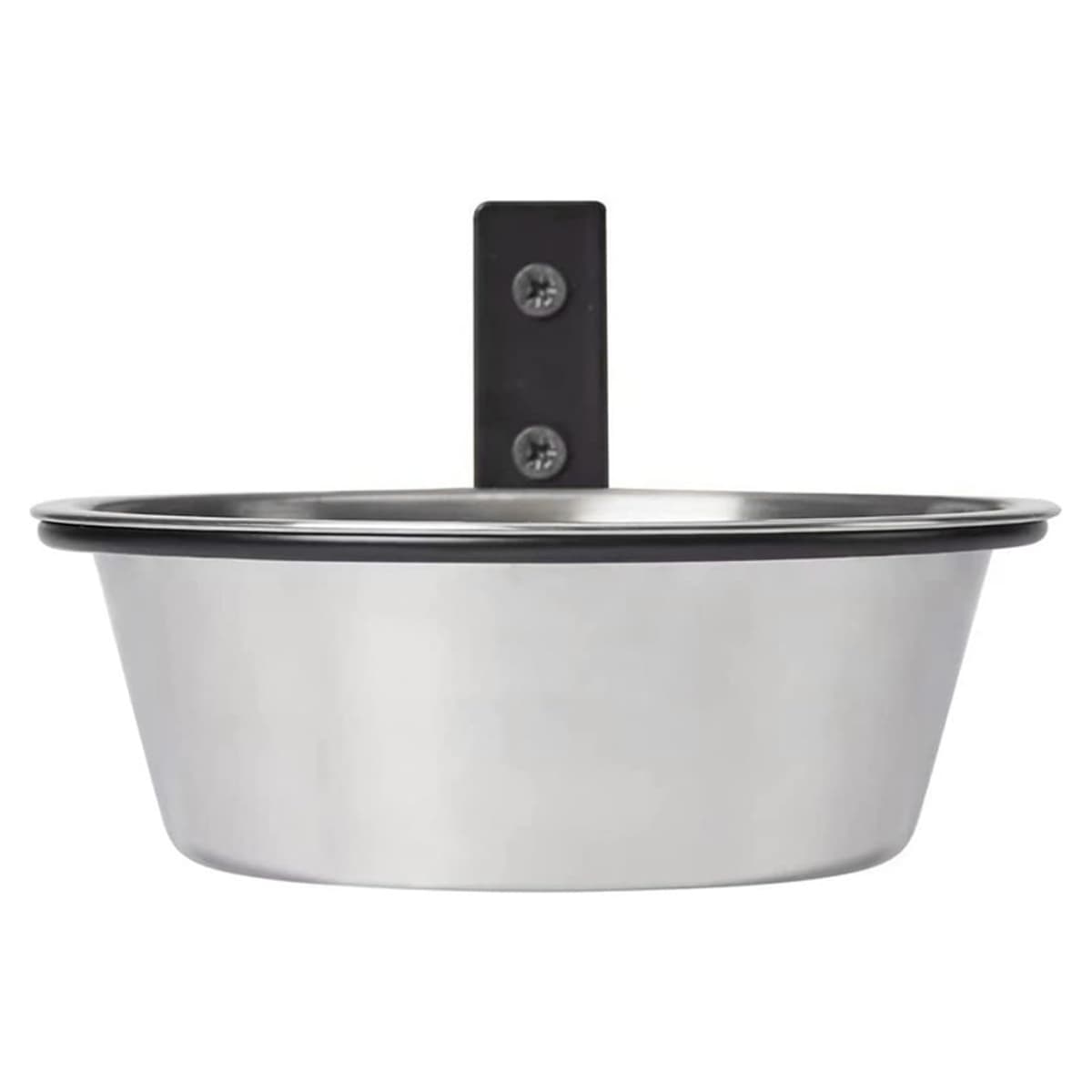 קערת האכלה לכלב — Elevated Dog & Cat Bowls, Wall Mounted, Stainless Steel, Foldable Bracket, Space