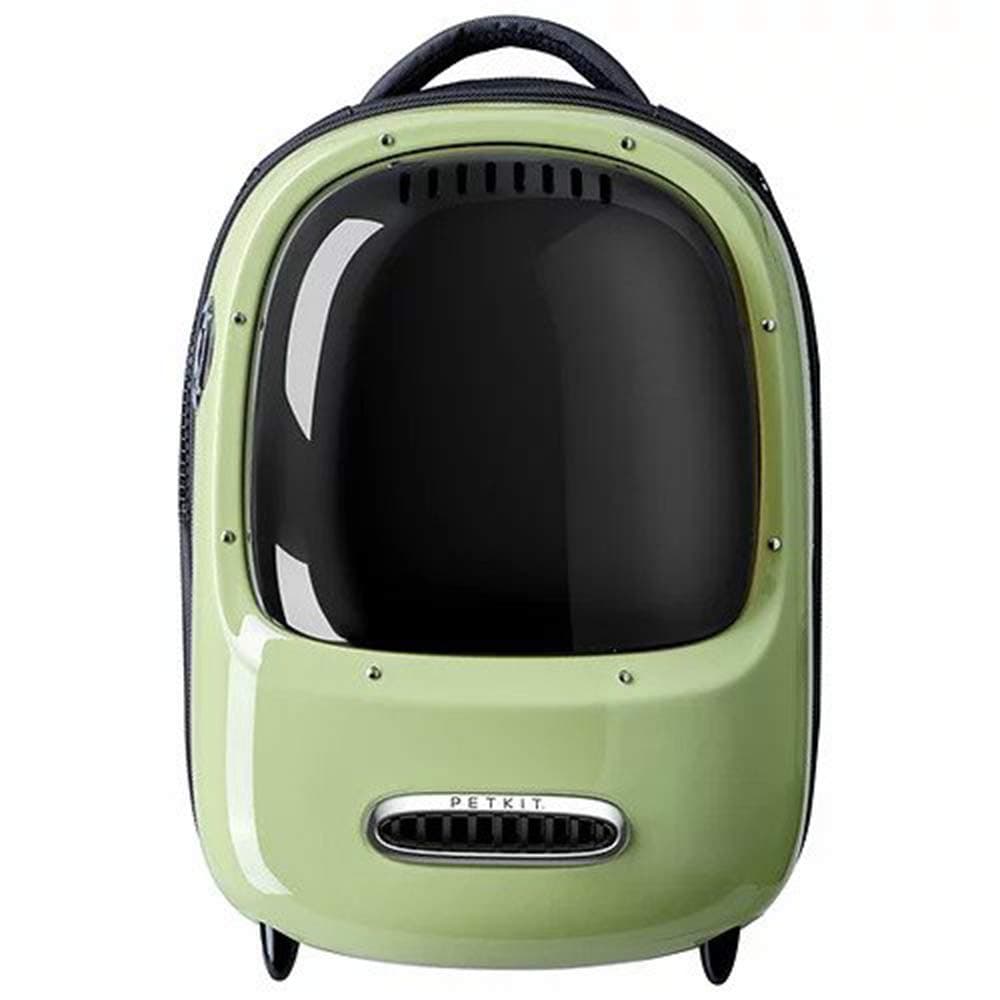 נשאית/תיק לכלב — PETKIT Breezy Pet Carrier Green Backpack for Cats and Small Dogs, Transparent Wa