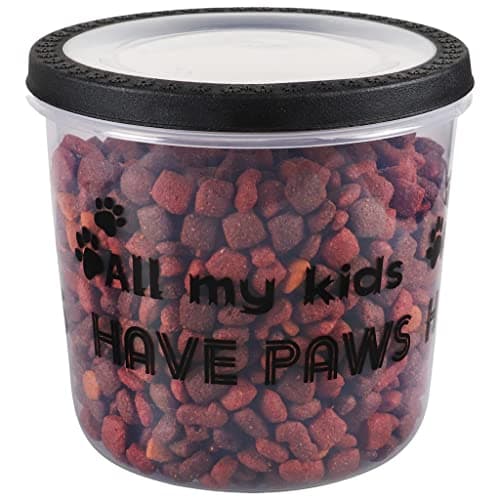 מיכל מזון לכלב — Coming CGT Blessed & Pet Obsessed All My Kids Have Paws Plastic Dog Cat Treat Fo