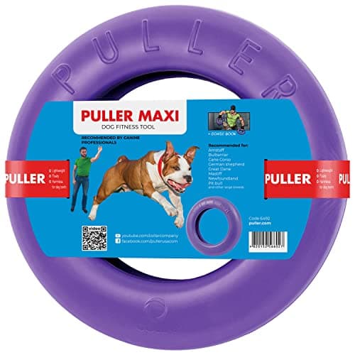 צעצוע חשיבה לכלב — COLLAR Puller Outdoor Ring Toy - Fetch & Tug of War for Small Medium Large Dogs 