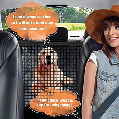 כיסוי רכב לכלב — PETICON Front Seat Car Cover and Dog Hammock, Full Protection Front Seat Car Cov