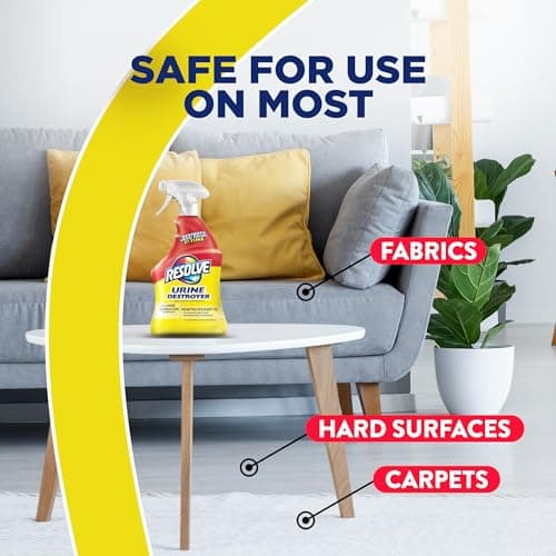 מוצר ניקיון לכלב — Resolve Urine Destroyer Spray – Pet Stain and Odor Remover, Carpet Cleaner Solut