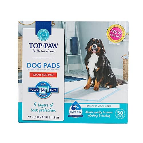 פד לכלב — TOP PAW New & Improved Ultra Giant Dog Puppy Pads, 5 Layers of Leak Protection |