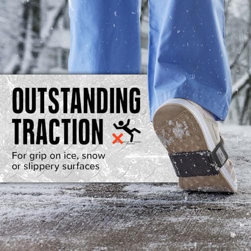 נעליים לכלב — K1 Mid-Sole Ice Cleats - Rotatable Traction Aids For Flat Shoes - Indoor/Outdoor