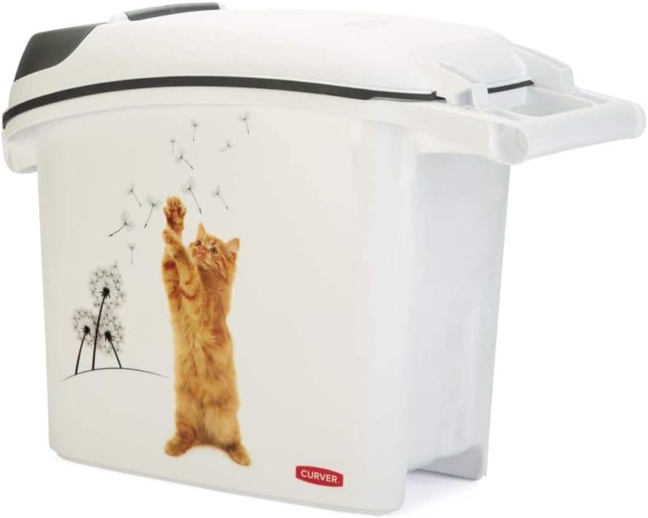 מיכל אחסון מזון לכלב — Curver Dog Food Container – 6 kg/15 L – Airtight Odour-Proof Storage for Cats – 