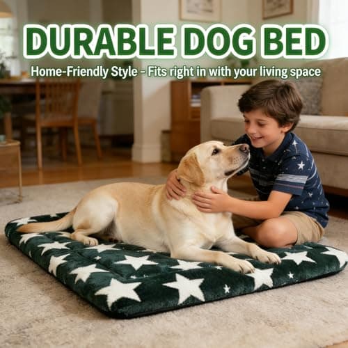 מיטה לכלב קטן — Dog Bed Mat, Reversible Crate Pad, Soft and Breathable Kennel Bed for Small, Med