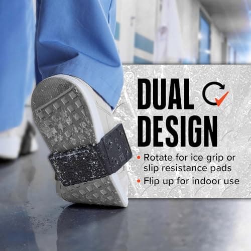 נעליים לכלב — K1 Mid-Sole Ice Cleats - Rotatable Traction Aids For Flat Shoes - Indoor/Outdoor