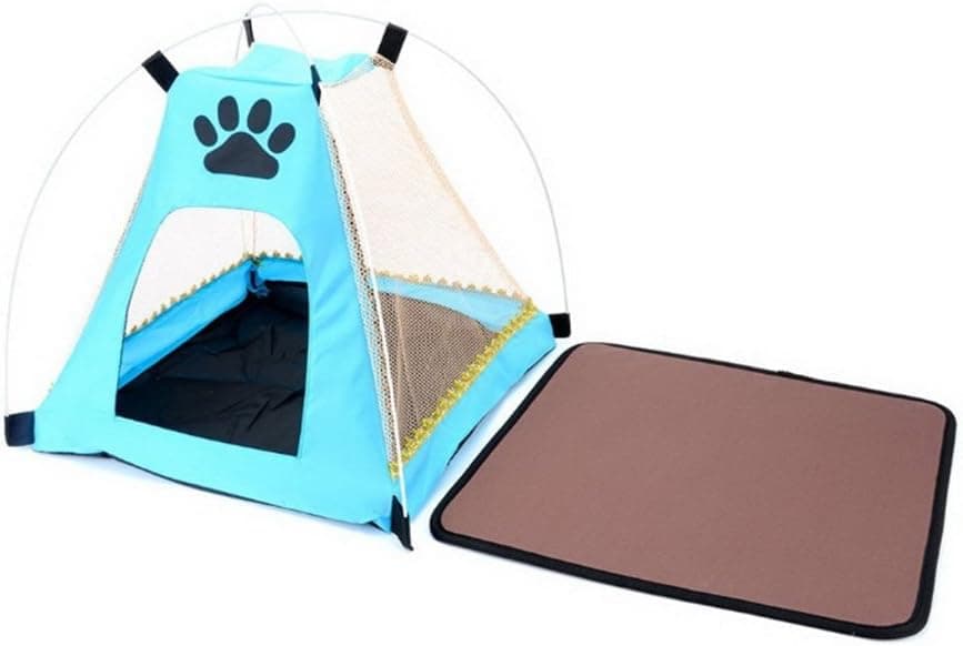 מלונה לכלב — Puppy Dog Bed, Pet Tent Bed, Portable Folding Mesh Oxford Cl