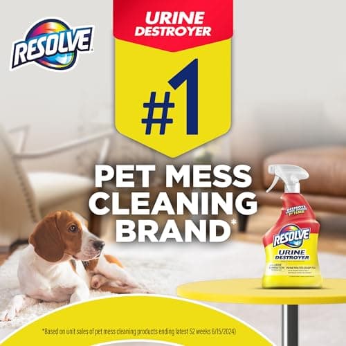 מוצר ניקיון לכלב — Resolve Urine Destroyer Spray – Pet Stain and Odor Remover, Carpet Cleaner Solut