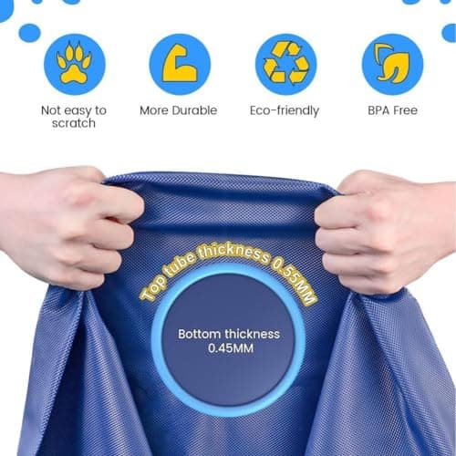 בריכה לכלב — Non-Slip Dog Splash Pad, Thickened Sprinkler Pool for Summer Outdoor Water Play 