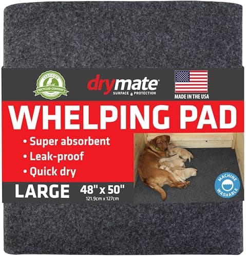 פד לכלב — Drymate Whelping Box Liner Mat, Machine Washable, Super Absorbent, Waterproof, Q