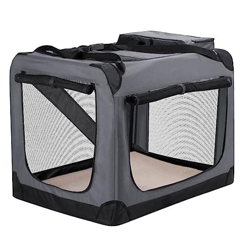 כלוב לכלב — HICC PULE Collapsible Portable Dog Crate, 36 Inch Large Dog Crate Ideal as Trave