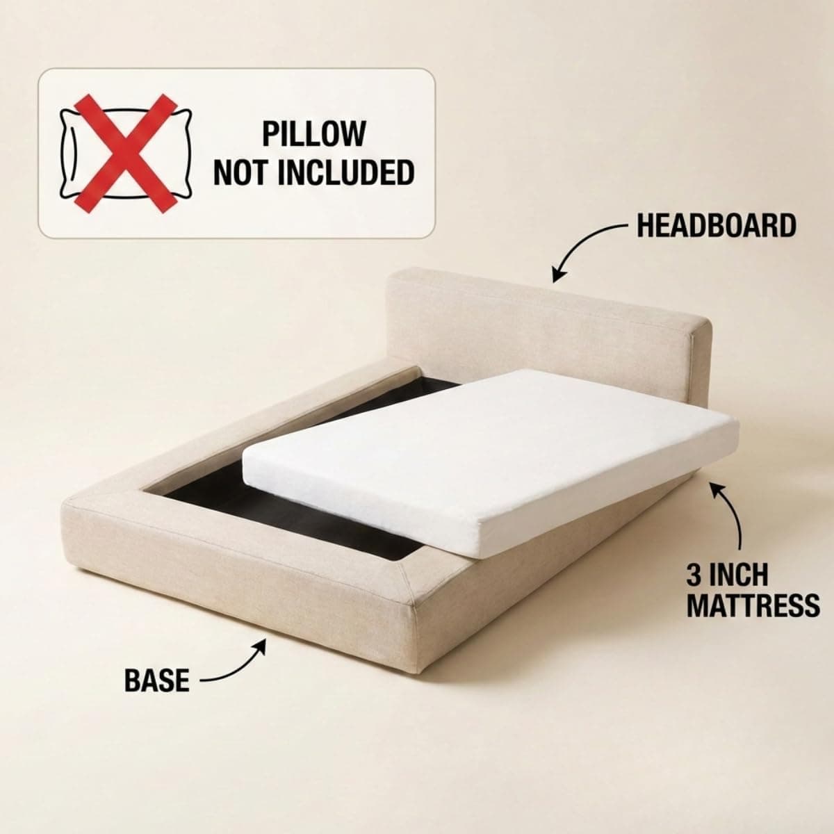 מיטה לכלב קטן — Mini Cloud Bed - Removable and Washable Covers - Toddler Bab