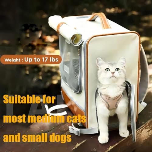 נשאית/תיק לכלב — Cat Backpack Carrier for Cats, Dogs and Small Animals, Transparent Ventilated Fo