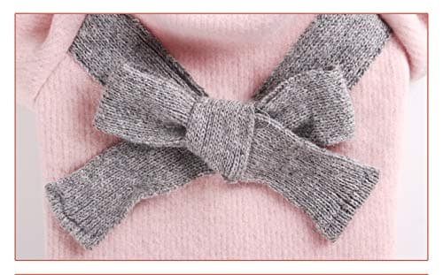 מעיל לכלב — Cute Pet Puppy Cat Warm Jumper Sweater Bow Knitwear Coat Apparel Clothes Sweater