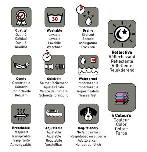 קולר לכלב — HALTI Comfort Collar - Nylon and Neoprene-Padded Comfy Dog Collar, Reflective, E