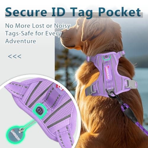 רתמה לכלב — BARKBAY Dog Harness No Pull with ID Tag Pocket - Heavy Duty, Reflective, Easy Co